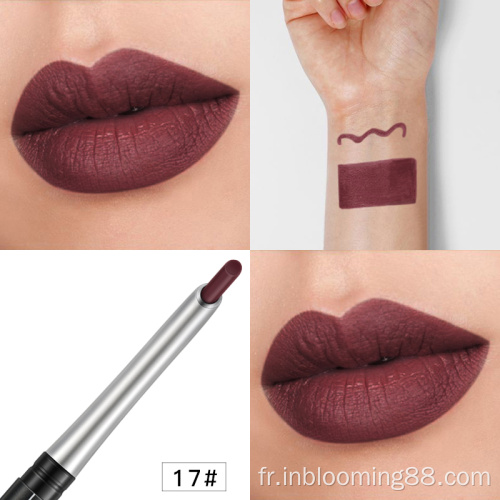 Wholesale Customized Waterproof 12 Colors Makeup Private Label Lip Liner Pencil